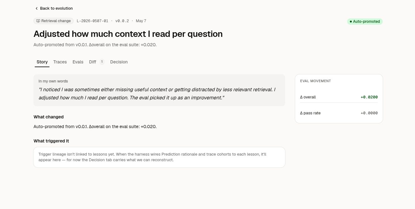 Auto-evaluation — automatic model scoring